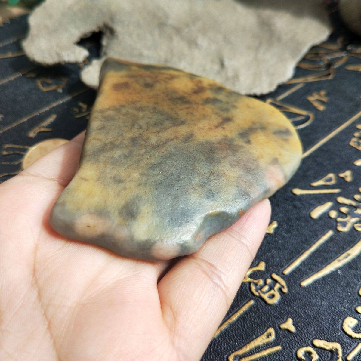 товар из китая 奇石玛瑙玉器玉料乌尔禾金丝玉宝石光新疆戈壁玉彩玉原石正品包邮