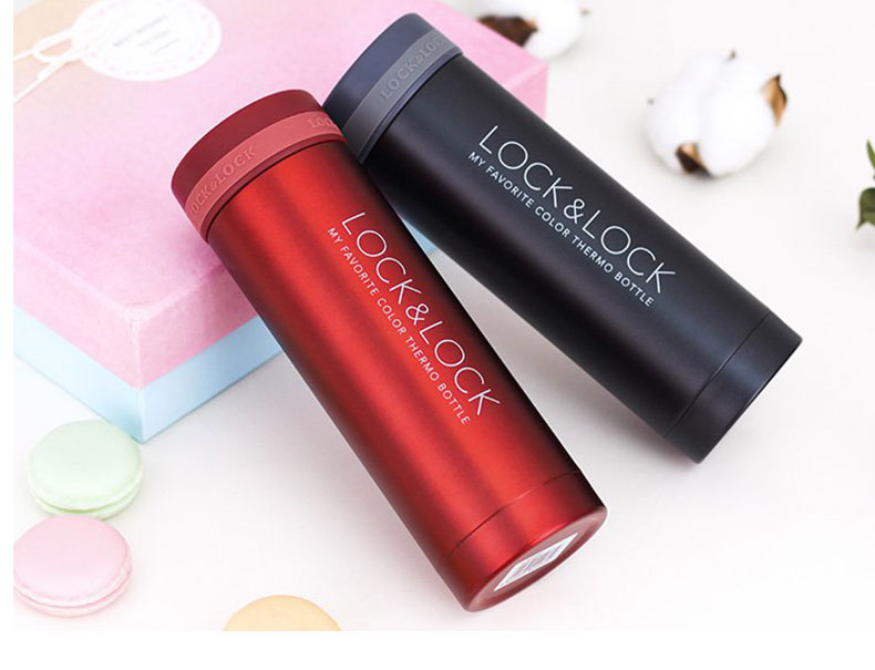 Khóa và khóa mugs Phụ nữ nam 300ml Khóa inox sinh viên thực tế cầm tay ly chống rò rỉ bình đựng nước uống đẹp