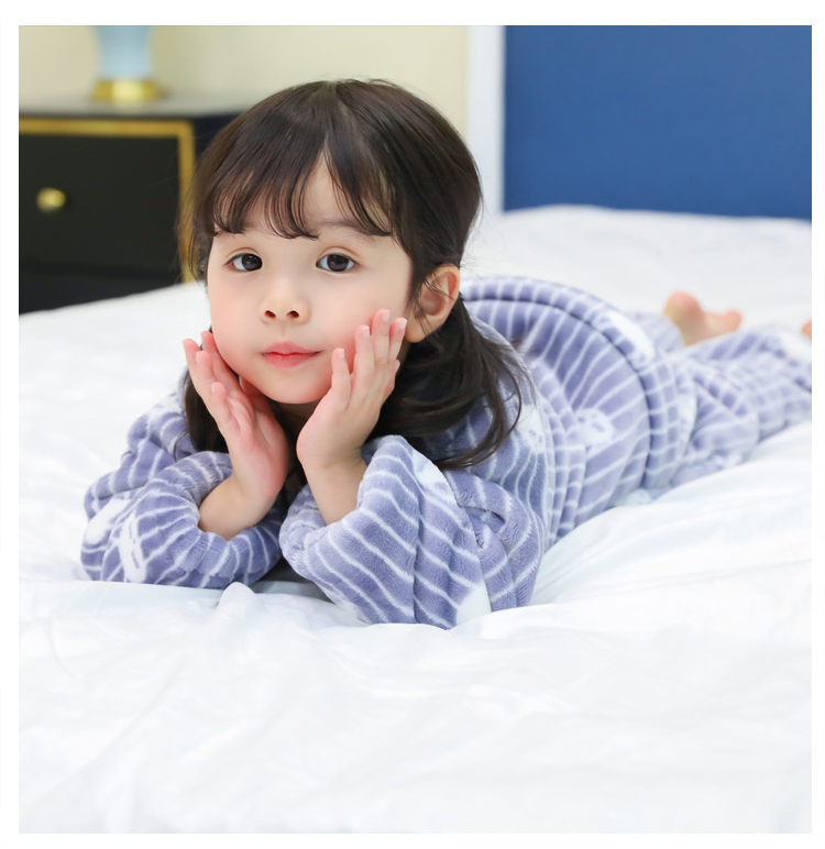 Mới mùa đông bé gái cô bé san hô lông cừu cơ thể đồ ngủ túi romper dày flannel dịch vụ nhà bexinhshop shop