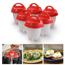 Non-stick silicone egg cup cooking boiled egg steamed egg cup egg cooker silicone steamed egg cup creative egg cooker