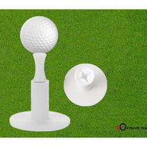 Golf castle tee rubber batting pad ball holder anti-ball seat practice supplies two sizes