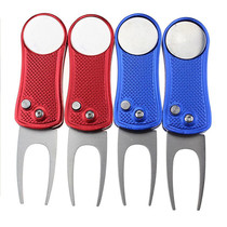 New Golf Guoling Fork Accessories Beginners Practice Course Supplies Blue Red Ball Marking Color Remarks