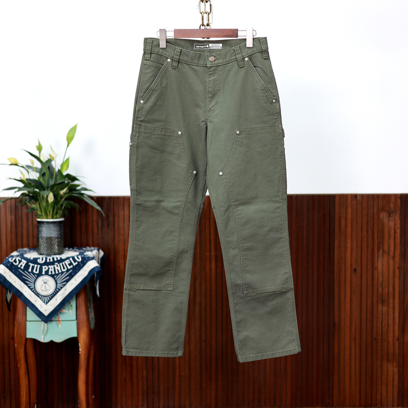 Carhartt 103334 Heavy Duty Multi-Pocket Work Pants Double Knee Lumberjack Pants Slim Fit B01