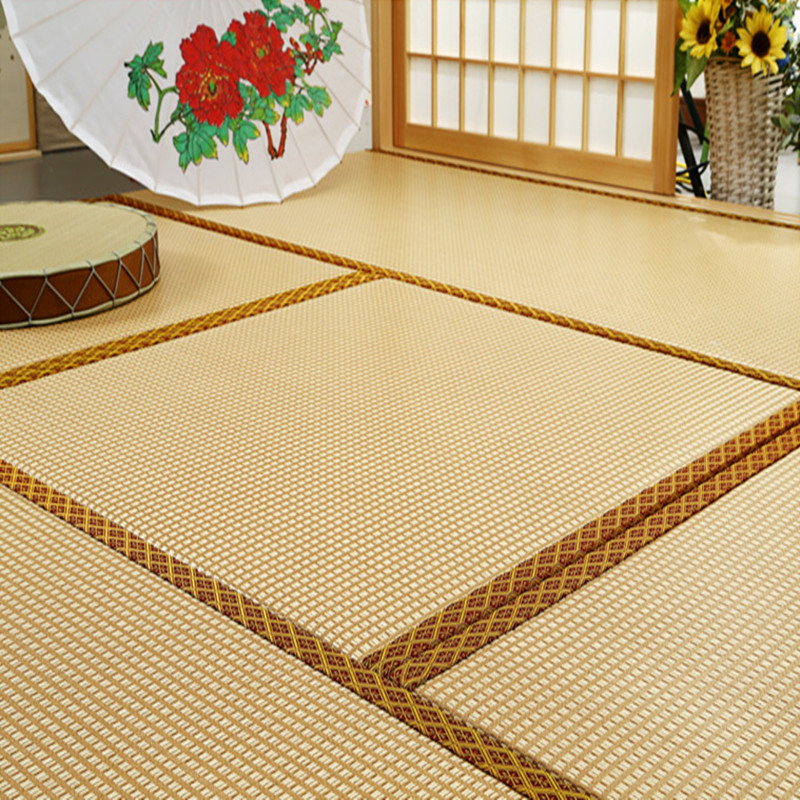 Tatami mat set to be spliced double sided latex coconut palm heating beat sitting yoga mattress custom removable and washable waterproof