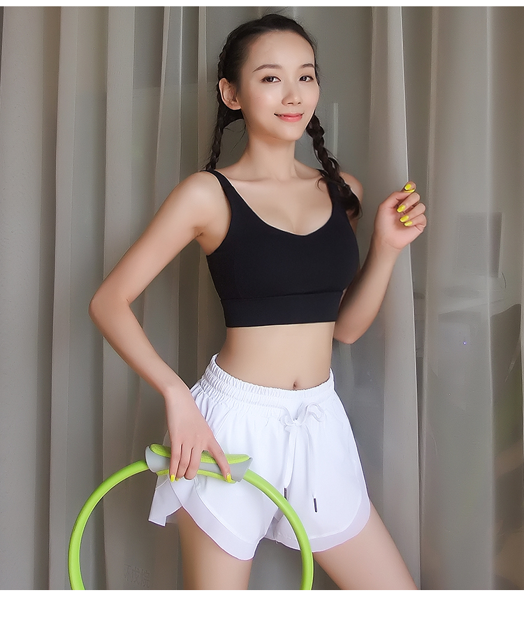 Cô gái thể hình đẹp khóa lưng đồ lót thể thao chống sốc chạy bộ thu thập nhanh khô kiểu vest nhận áo ngực yoga sữa - Đồ lót thể thao áo gymshark