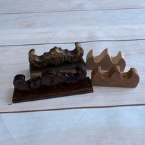 The four treasures of the study Pen Mountain Pen (small wood ebony mahogany Pen Mountain) to carry easy wood pen Mountain