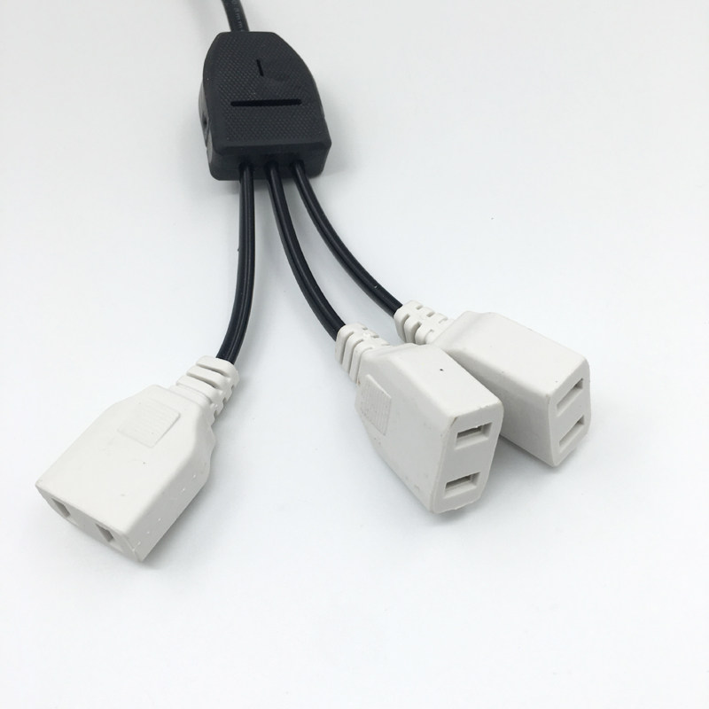 With cable female plug one to three monitor female plug Outdoor waterproof box power plug Multi-function 220 plug