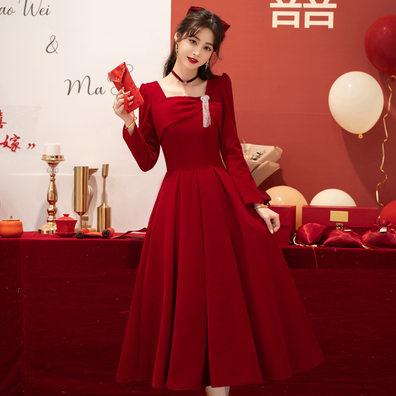  L+Burgundy, long, long sleeve, with sleeve   - $1.42 