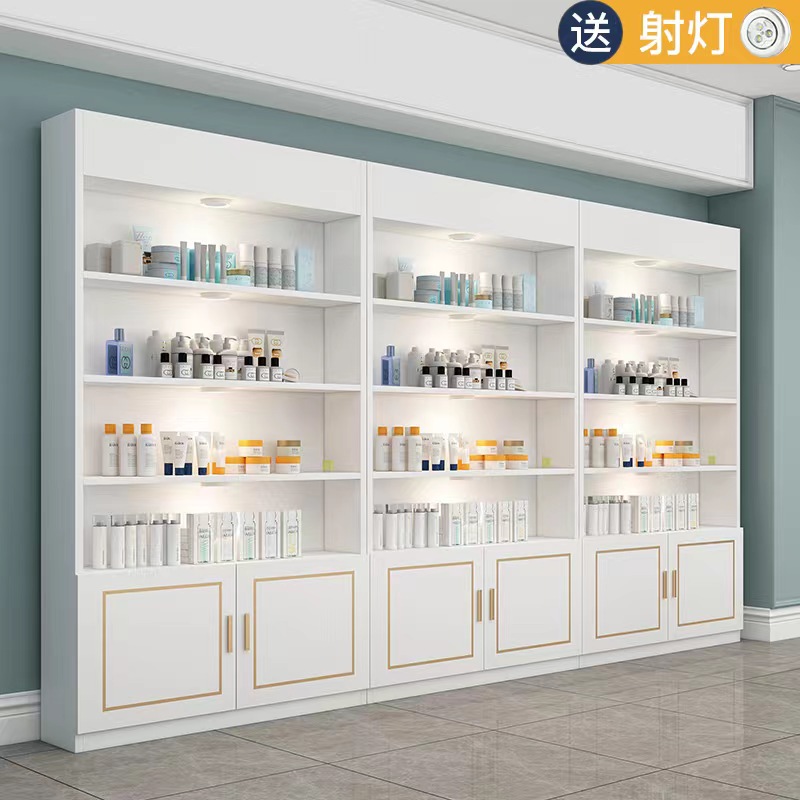 Cosmetic Display Cabinet Beauty Salon Products Cabinet Display Case shelving Skin Care Products Hairdressers Shelves shelves