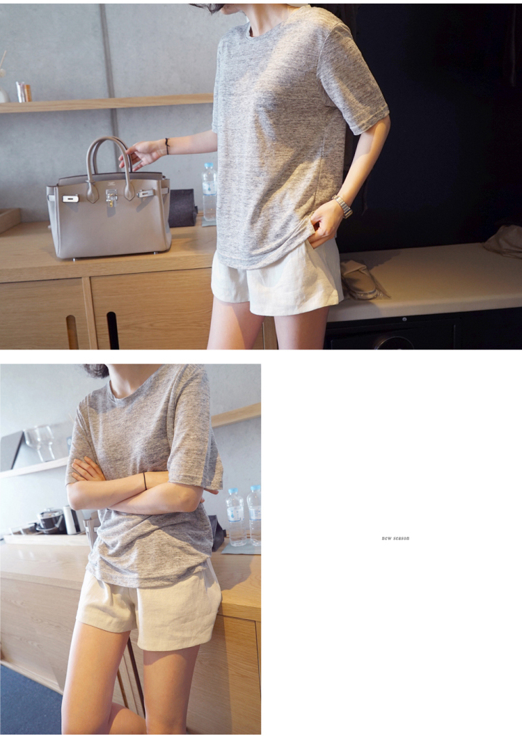 Phụ nữ mang thai quần short nữ mùa hè 2018 lỏng phụ nữ mang thai mùa hè dạ dày lift chân rộng cotton và quần linen mùa hè phần mỏng triều mẹ mặc quần áo bầu đẹp