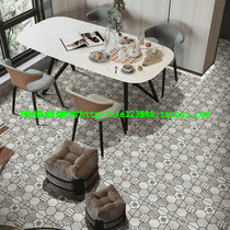 Pearlescent glaze imitation hexagonal small floor tile 300X300 Living room Bedroom dining kitchen bathroom Entertainment clothing shopping mall