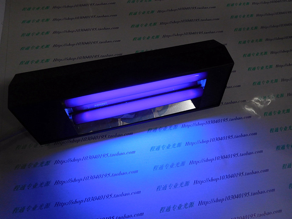 Fluorescent powder detection lamp flaw detection lamp Banknote lamp Toshiba FL6BLB double pipe distribution power box plug-in available