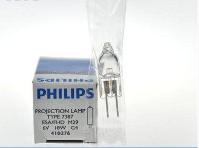 6V10W halogen bulb Philips PHILIPS HALOGEN MIBLISTER 7387 ESA 6V10W MICROSCOPE LIGHT