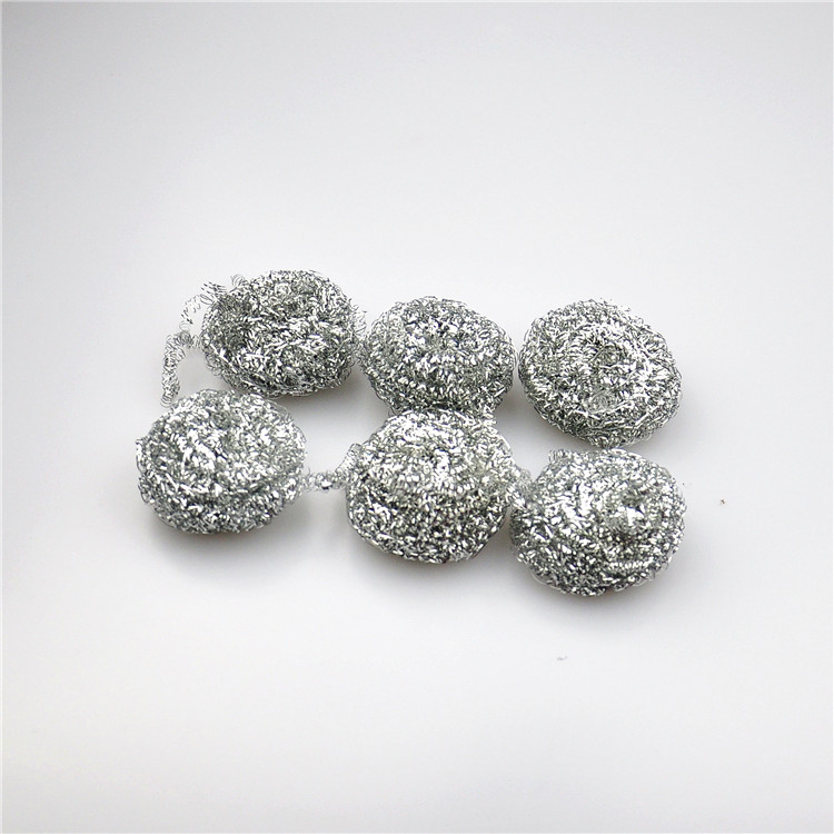 Liangjie 6 pieces of stainless steel wire ball cleaning ball stainless steel washing pot washing dish brush kitchen washing dishes