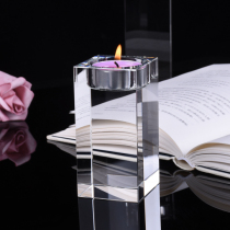 Crystal candle holder ornaments transparent ghee lamp holder Home proposal Birthday romantic candlelight dinner ktv creative big