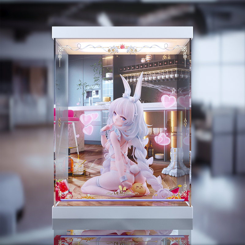 【Unmovable】Mimeyoi Azur Lane Vicious Lazy White Rabbit Acrylic Display Box