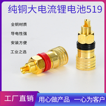 519 Pure Copper Terminal M8 Jieyu All Copper 8mm Charger Electric Welding Machine Inverter High Current Terminal