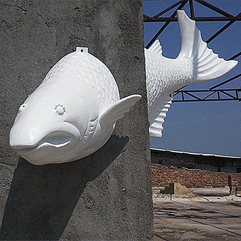 Fish wall hanging wall decoration wall grilled fish restaurant bar club KTV entertainment city 3D sculpture art soft decoration