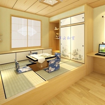 Guangzhou Japanese lattice sliding door Fosma sliding door Ukiyo-e door customization Tatami solid wood furniture wardrobe customization