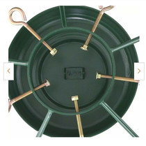 Round heavy metal pine bracket tree carving artwork fixing frame Christmas tree base screw locking iron art