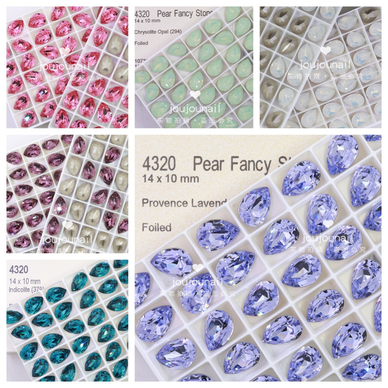 4320 Water Drop 14X10Mm Handmade Beaded DIY Jewelry Hair Accessories Nail Art Rhinestones Austrian Wearable Nail Rhinestones