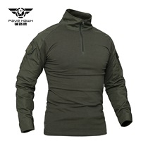 Black Tactical GEN2 frogs Tigh Fit Скорость сухой лягушки из кожи для длинной рукава футболка Outdoor Combat костюма большого размера