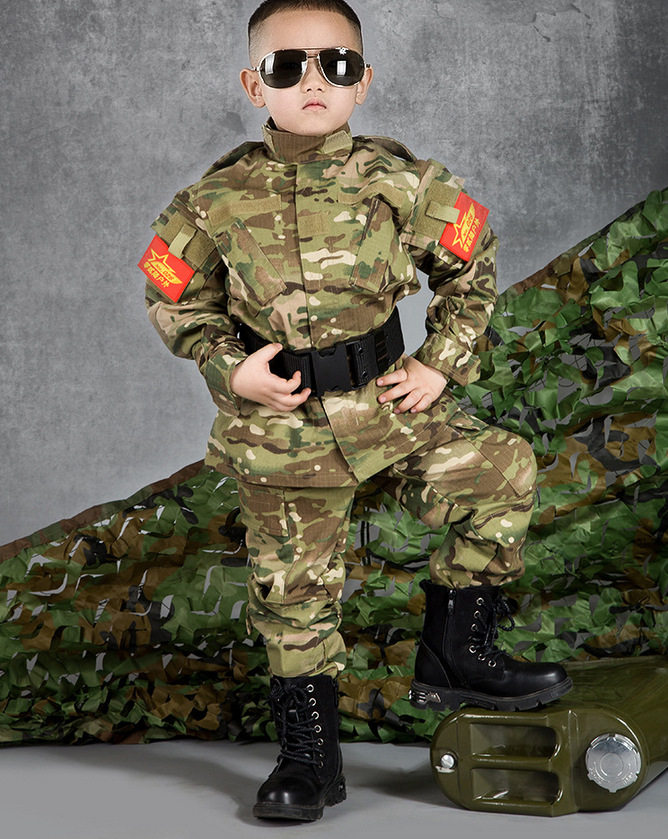 Descendants of the sun with the same paragraph boys and girls camouflage suit desert digital cs suit camouflage suit military training