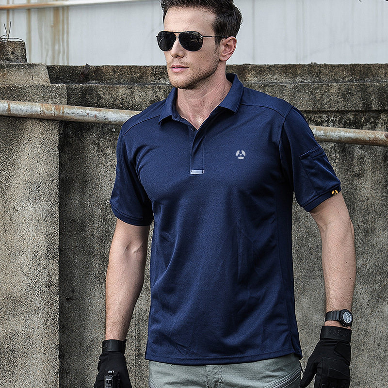 Ruling official turnover short sleeve functional speed dry T-shirt outdoor men's sports perspiration speed dry coat tactical T-shirt name Peng