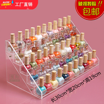 Nail Polish Show Shelf Transparent Acrylic Plastic Nail Polish Shelf Chia Oil Gel Display Shelf Cosmetics display