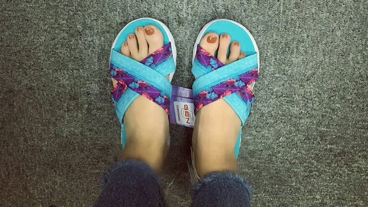 SKECHERS / Skechers Dây đeo in hình ON-THE-GO Giày thể thao Dép nữ 14667 / BKW / LTBL dép nike chính hãng
