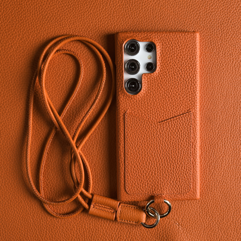 New Crossbody Genuine Leather Lanyard Case for Samsung S26 Ultra, S25 Genuine Leather Protective Case, S24+ Plus Top-Layer Cowhide Card Holder with a High-End Feel, S23 Fe Simple S22 Half-Cover Anti-Drop Case New Crossbody Genuine Leather Lanyard Case for Samsung S26 Ultra, S25 Genuine Leather Protective Case, S24+ Plus Top-Layer Cowhide Card Holder with a High-End Feel, S23 Fe Simple S22 Half-Cover Anti-Drop Case