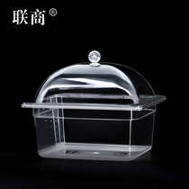PC Acrylic share box Supermarket for display transparent food sauce Freshness Display Cabinet Box Cool cooked food Fruit tray