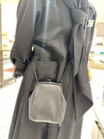 Japan purchasing pork head meat yohji yamamoto regular edition classic style cowhide crossbody gold bag