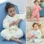 Mùa xuân và mùa thu Em bé ngủ Flannel 6 tháng Quần áo trẻ em 3 Onesies 5 Trẻ em Bộ đồ ngủ 1234 Năm đồ ngủ bé gái