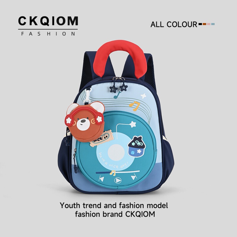 Kindergarten School Bag for Boys, Lightweight Bear-Themed Backpack, Children's Outdoor Backpack, Baby Small School Bag for Girls