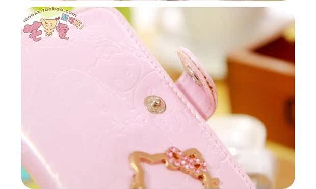 Phiên bản Hàn Quốc của gói thẻ da kim cương Hoạt hình dễ thương Gói phụ nữ chất lượng cao 24 ví gucci