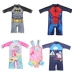 Đồ bơi cho trẻ em Mới Baby Baby Cartoon Set Xiêm dài tay Pig Piggy Big Child - Bộ đồ bơi của Kid