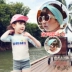Quần áo chống nắng cho bé gái Hàn Quốc 2017 Quần áo chống nắng tay dài chia bé gái - Bộ đồ bơi của Kid