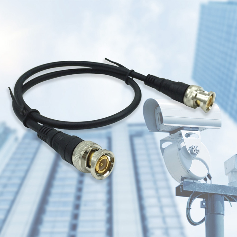 Monitor video line BNC extended line coaxial high definition line Q9 jumper line double - head metal