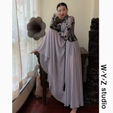 Wyz Gai Gai Jazz Jazz Coversing Retro National Style Длиная юбка танцевальная площадка свободно танце