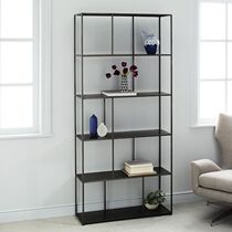American retro shelf loft bookshelf Nordic floor living room partition display rack multi-layer shelf industrial wind furniture
