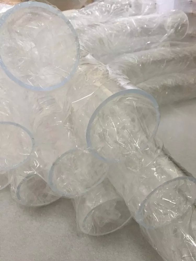 Plexiglass elbow acrylic elbow 120°90°60°45° angle custom cylindrical direct sales