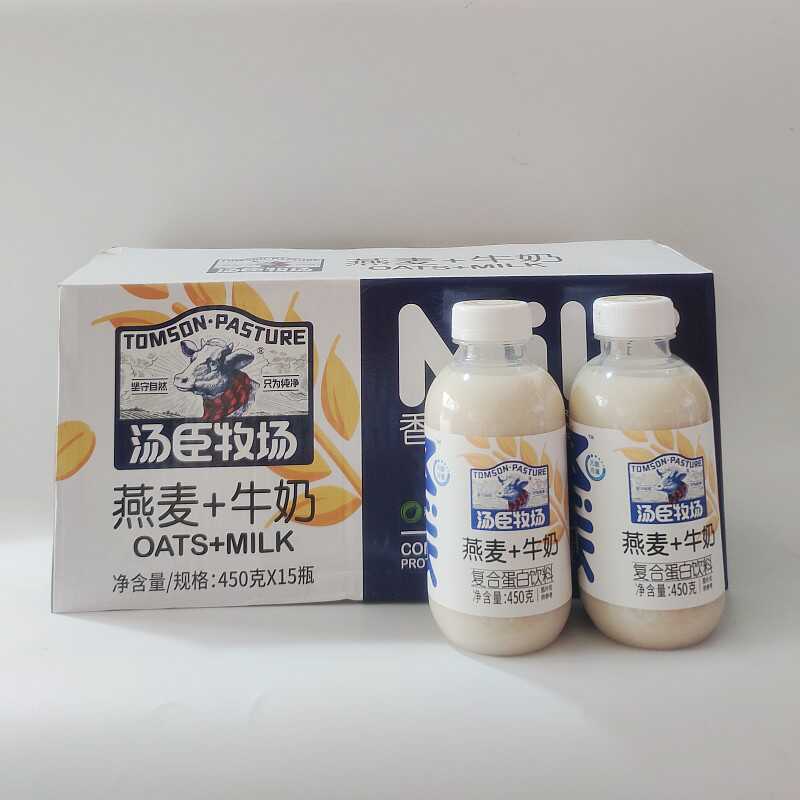 Tongcheng Ranch Bottled Oatmeal + Milk Protein Drink with Wheat Flavor 450g*15 Bottles Whole Box