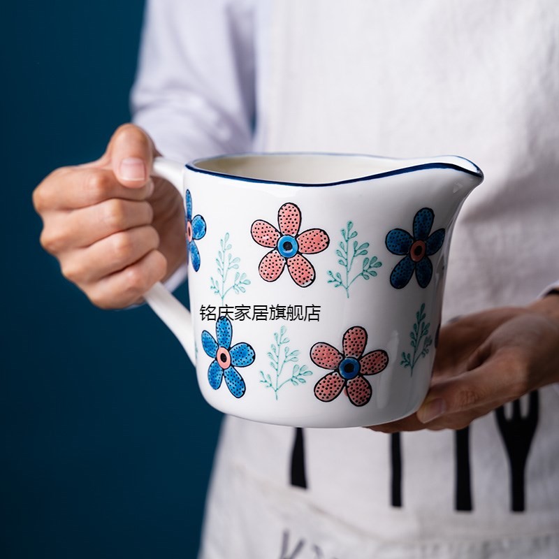 Nordic INS Creative hand-drawn glaze under cold Japanese ceramic cold kettle cool water tank