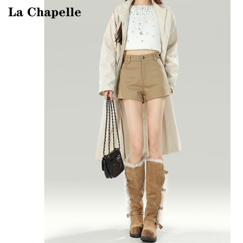 La Chapelle Stretch Casual Shorts for Women 2026 New Autumn High-Waisted Loose Slimming A-Line Hot Pants La Chapelle Stretch Casual Shorts for Women 2026 New Autumn High-Waisted Loose Slimming A-Line Hot Pants