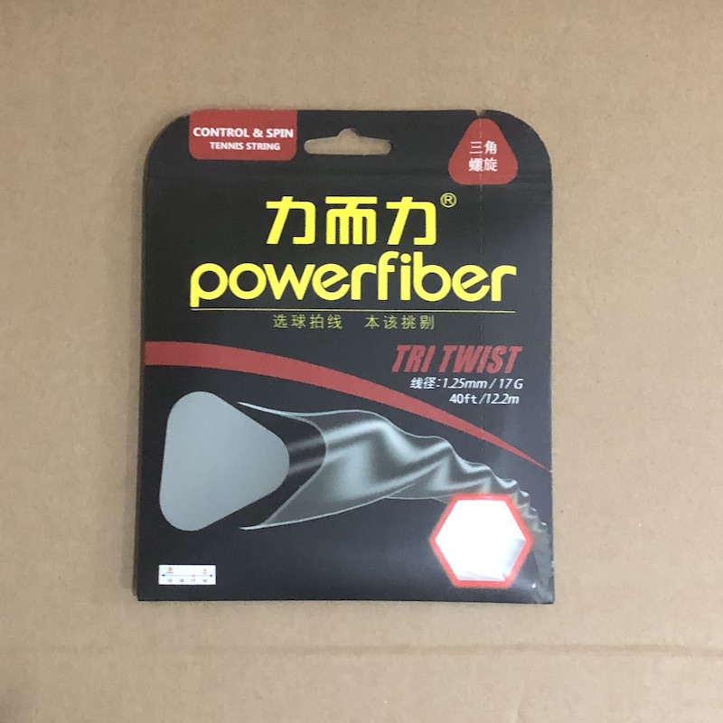 powerfiber (force and force) TRI TWIST triangle spiral tennis line card clothing line cutting line