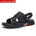 Giày nam Aokang 2019 dép da thoáng khí mùa hè cho nam thoải mái chống da thông thường - Sandal shop giày Sandal