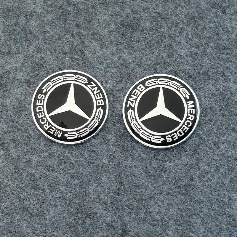 Suitable for Mercedes-Benz 57mm Hood Emblem Sticker, Engine Hood Emblem, Mercedes-Benz V260 Vito Rear Trunk Emblem, Side Emblem