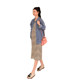 ZMA Maternity Summer Wear 2024 New Lazy Style Dress Fashion Summer Suit Western Denim Jacket