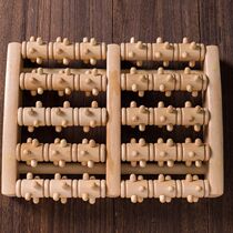 Wooden household foot massager roller foot massage foot acupoint wooden foot ball massage foot bath bucket